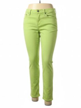 Stylus Chartreuse Skinny Ankle Women's Pants - Size 14
